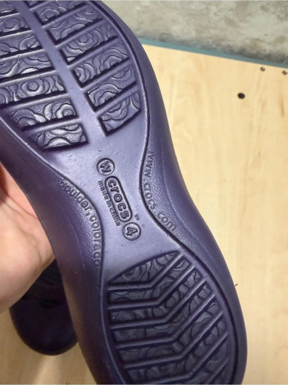 Purple Crocs Jayna slingback ballet flat size women’s 4